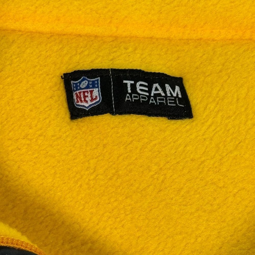 Pittsburgh Steelers Reversible Jacket‎ Mens Large Black Yellow NFL Team Apparel - Picture 9 of 15